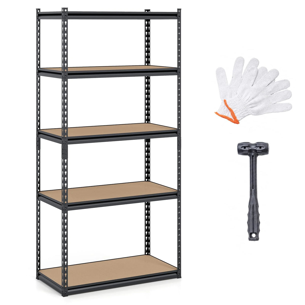 Giantex Multi-Use Storage Shelf for Warehouse Pantry Kitchen (36" W x 18" D x 72" H)